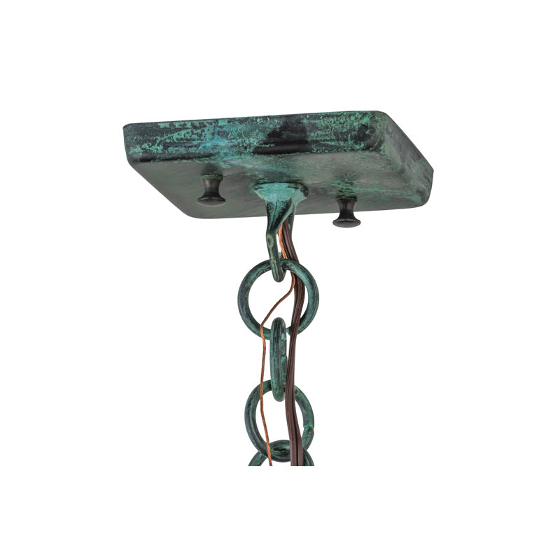 Luminaire suspendu rectangulaire 1 lumières lanterne Seneca