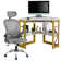 Corner Metal Base Computer Desk