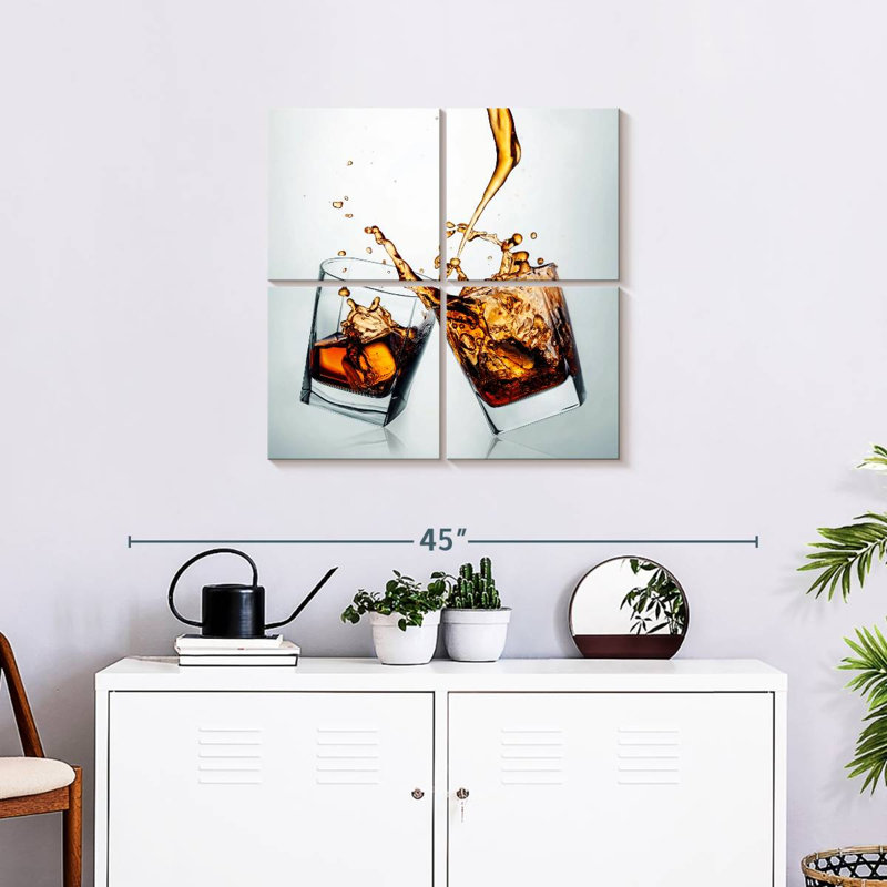 Yarlin éclaboussant des boissons de whisky, H 26 po x l 26 po