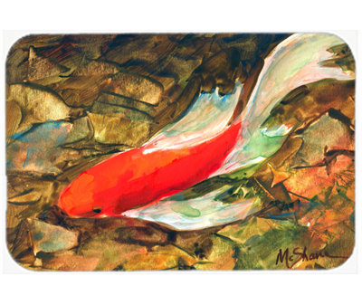 Koi Fish Glass Cutting Board