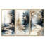 «Woodtrail Fall Lake Path - Lake», ensemble d'art mural sur toile-129076373-129076376