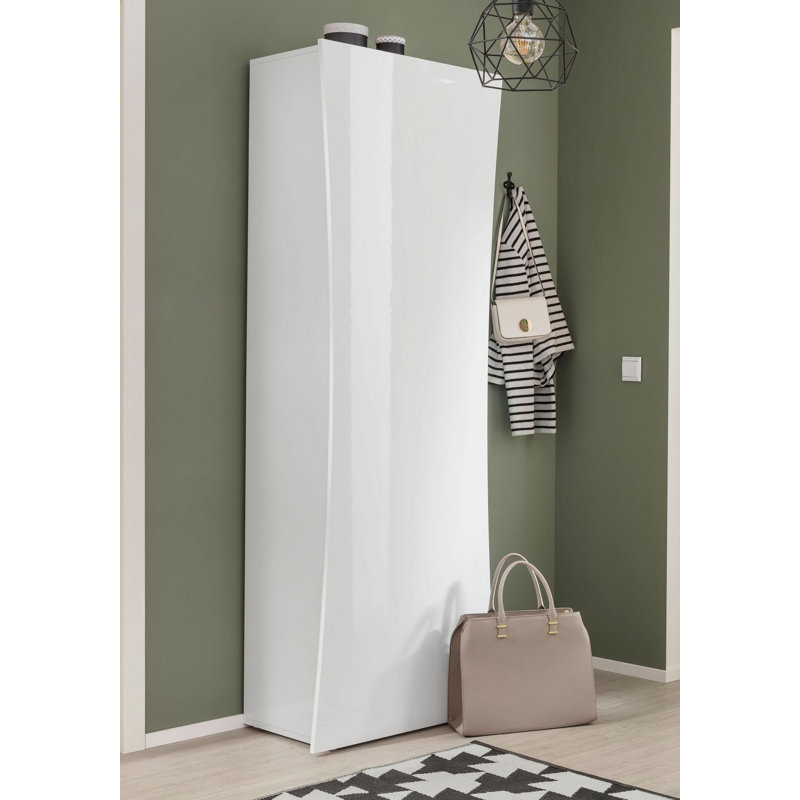Kimbolton 1 Door Manufactured Wood Wardrobe, White