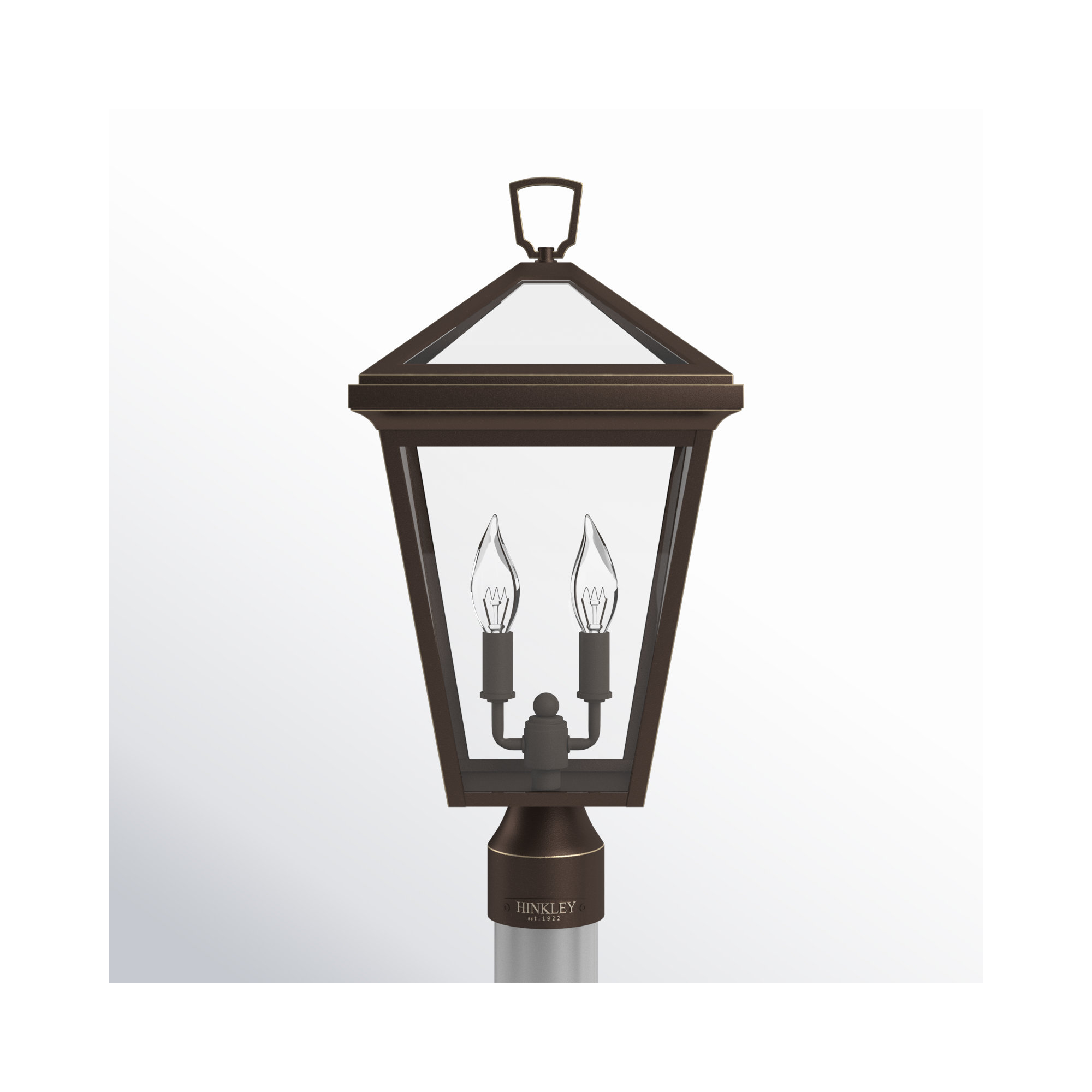 Lalla Transparent Metal Outdoor Lantern Head, Oil Rubbed Bronze