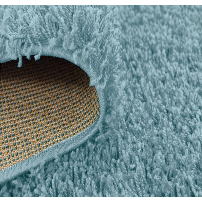 Kailum Solid Colour Shag Area Rug, Round 120cm