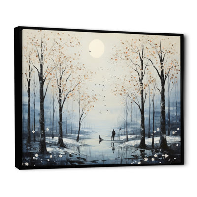 " Winter Landscape Silent Woods "