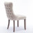 Velvet Tufted Wingback Dining Chairs with Nailhead Trim Upholstered Solid Wood Chairs for Kitchen, Bedroom, or Dining Room-897823553-897823558