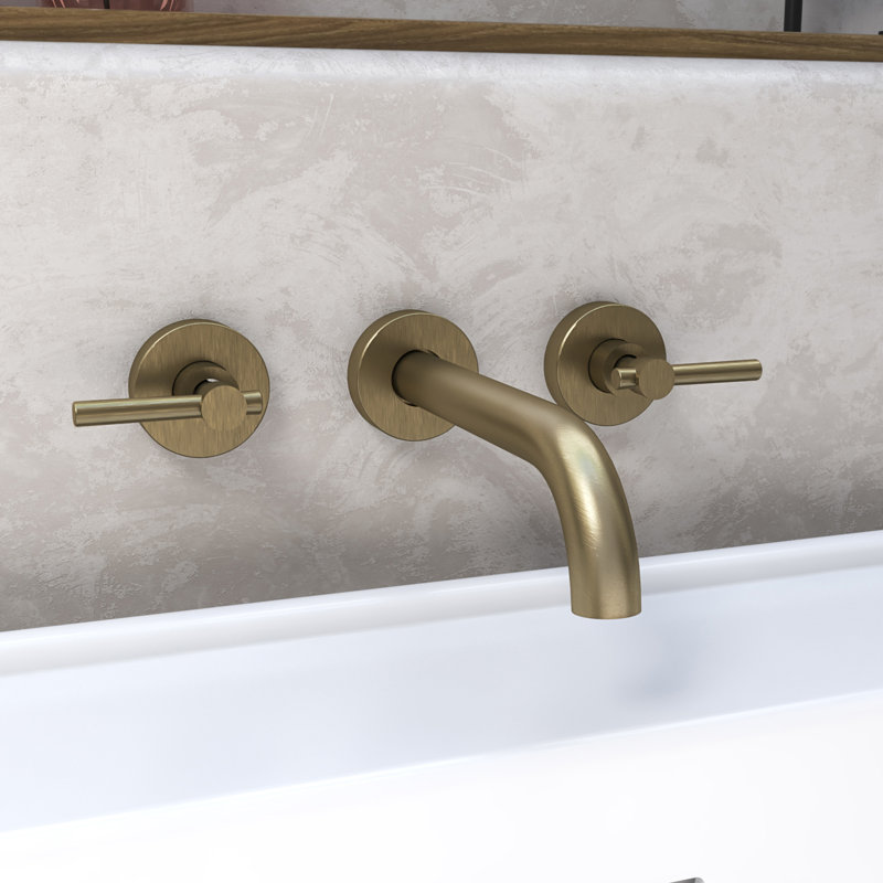 Nile Bathroom Tub Filler, Brushed Brass