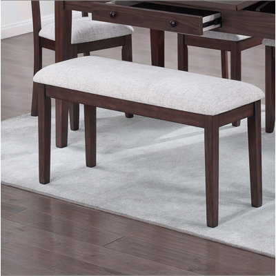 Banquette de salle à manger en bois d'hévéa 1 pièce