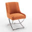 Chaise d'appoint rembourrée en velours Elian-101444859-122883345