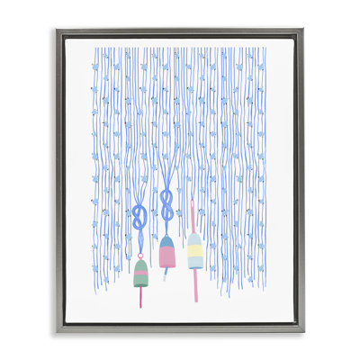Hanging Buoys on Ropes Floating Frame, design by Melissa Tilley