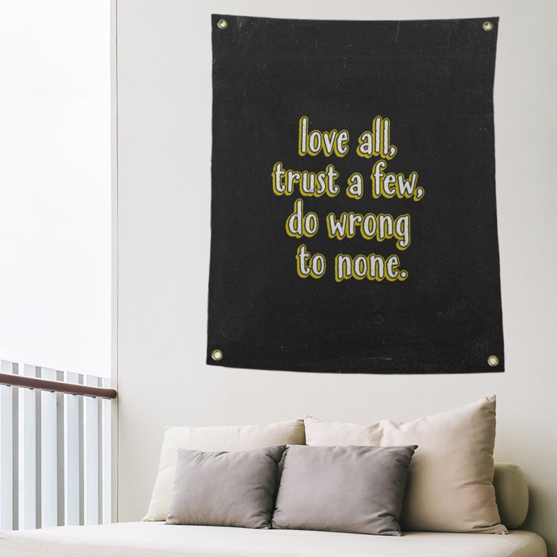 Le polyester n’a pas de tableau noir de cotation erronée tapisserie, Jaune, H 80 po x l 59 po