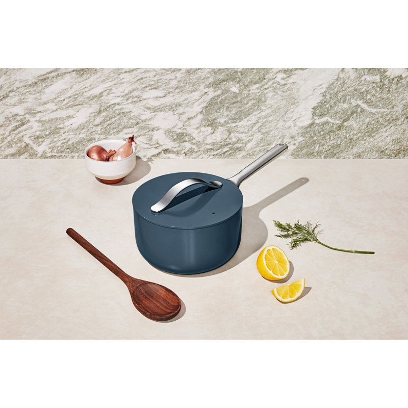 Caraway Casserole antiadhésive en céramique, Marine, 3 pintes