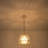 1-Light Boho Rattan Pendant Light