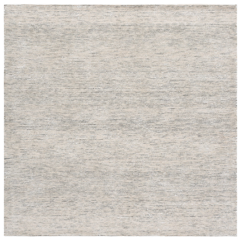 Soho Hand Tufted Viscose;Wool;Cotton Solid Color Indoor Rug, Square 6'