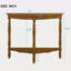 Console en forme de demi-lune de 42 po avec plateau et pieds ouverts-1334597847