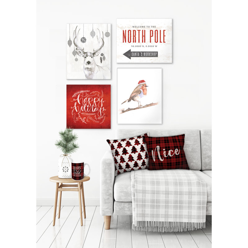 Plaid Reversible Throw Pillow, Throw Pillow, 16" x 16"