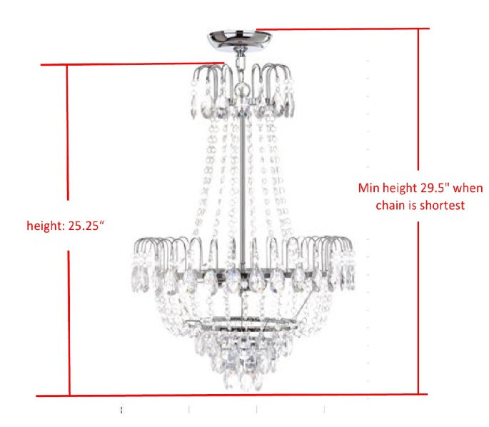Maxwell 3 - Light Dimmable Empire Chandelier