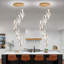 Lustre 5 lumières en acrylique moderne à intensité variable doré-1026017424-1026017436-1026017437