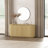 Olivia 60" Modern Sideboard with 4 Adjustable Shelves in Natural Oak