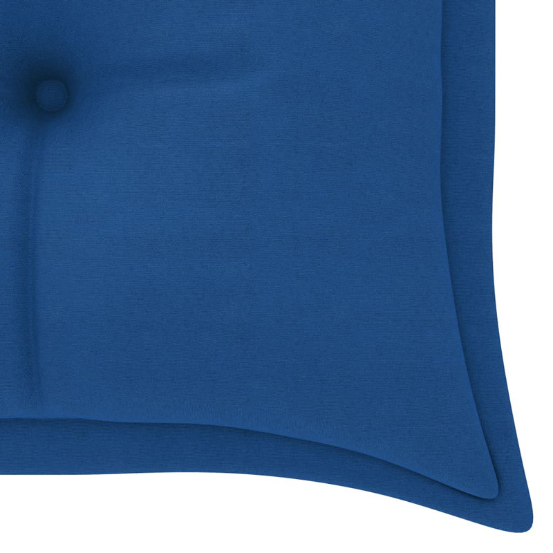 Banc de jardin en bois Wingert, Bleu foncé