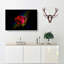 Rainbow Upon A Red Rose In Abstract - Wrapped Canvas-55338289