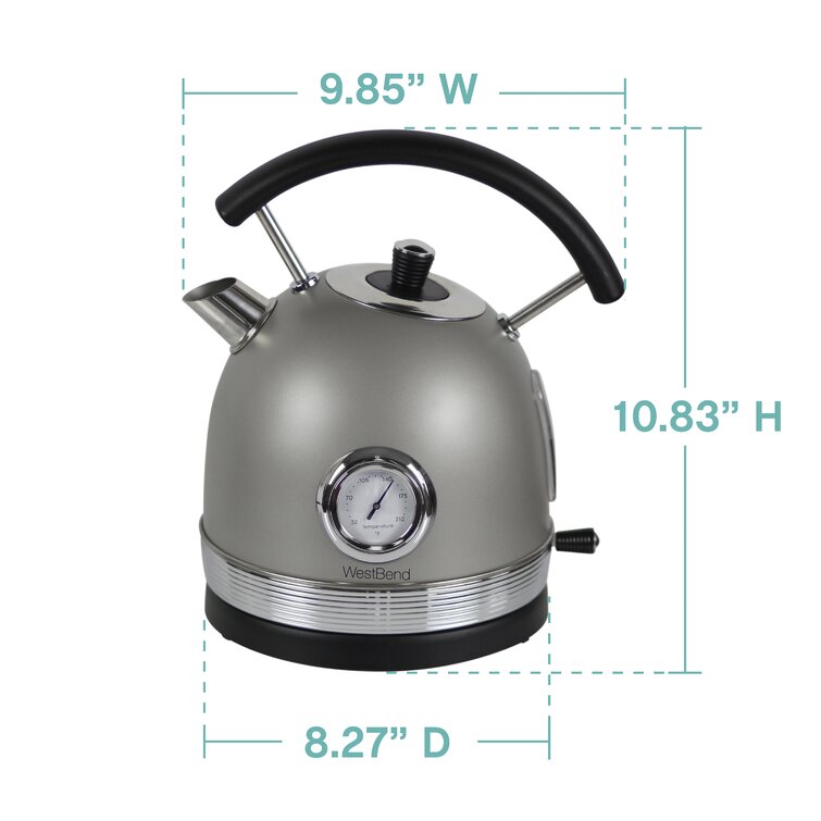 Haden Heritage 1.7 L Stainless Steel Body Electric Kettle w