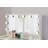 Avignon 9 drawer dressing table with lights