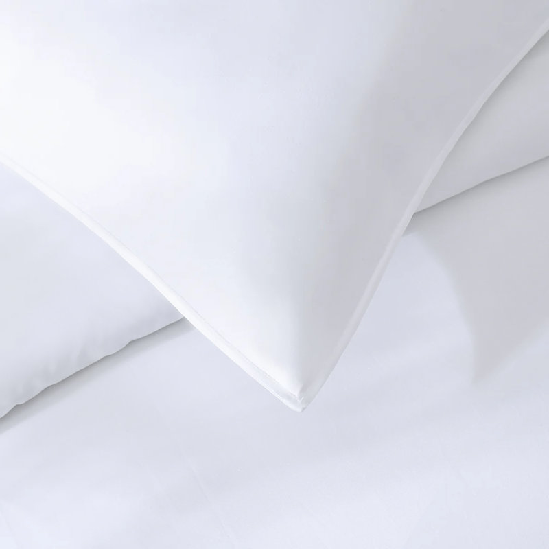 Silken Sateen TENCEL Duvet Cover Set , White, Queen