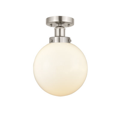 Alphonsa Glass Semi Flush Mount