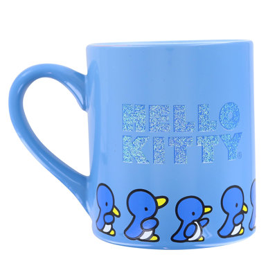 Hello Kitty 14 Ounce Ceramic Glitter Mug