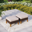 Argyri Wicker Outdoor Patio Ottomans