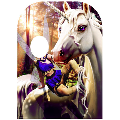 Accroche en carton pour enfant licorne et licorne