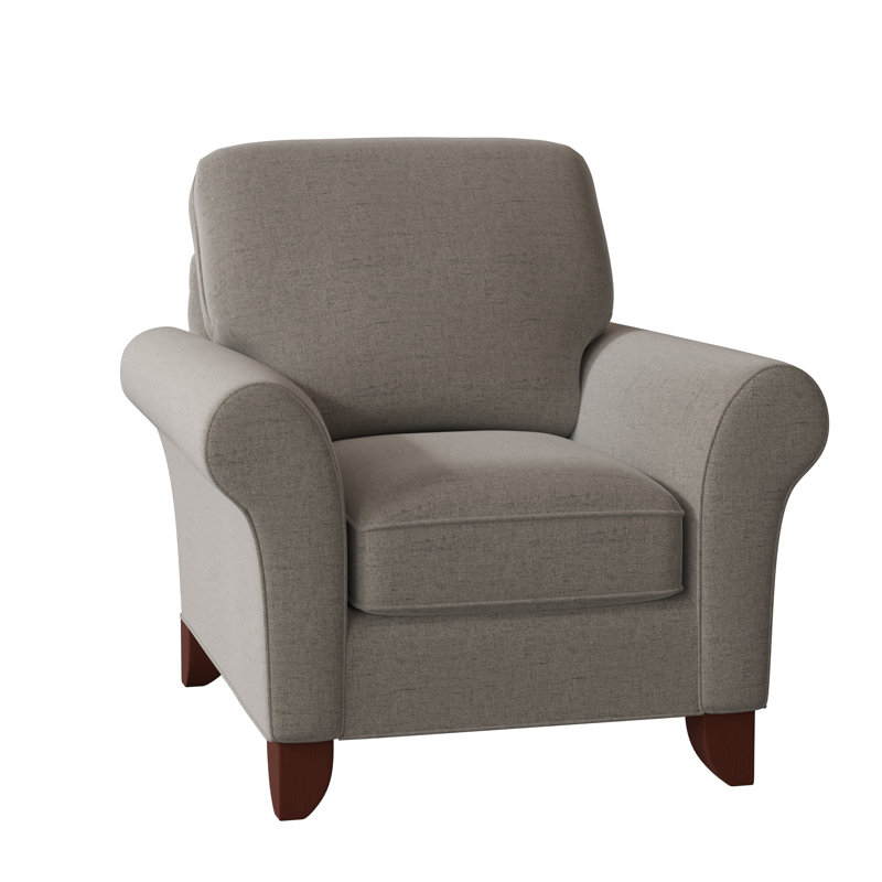 Almada Armchair, Cleo 41 Gray Stripe, Manhattan, Yes