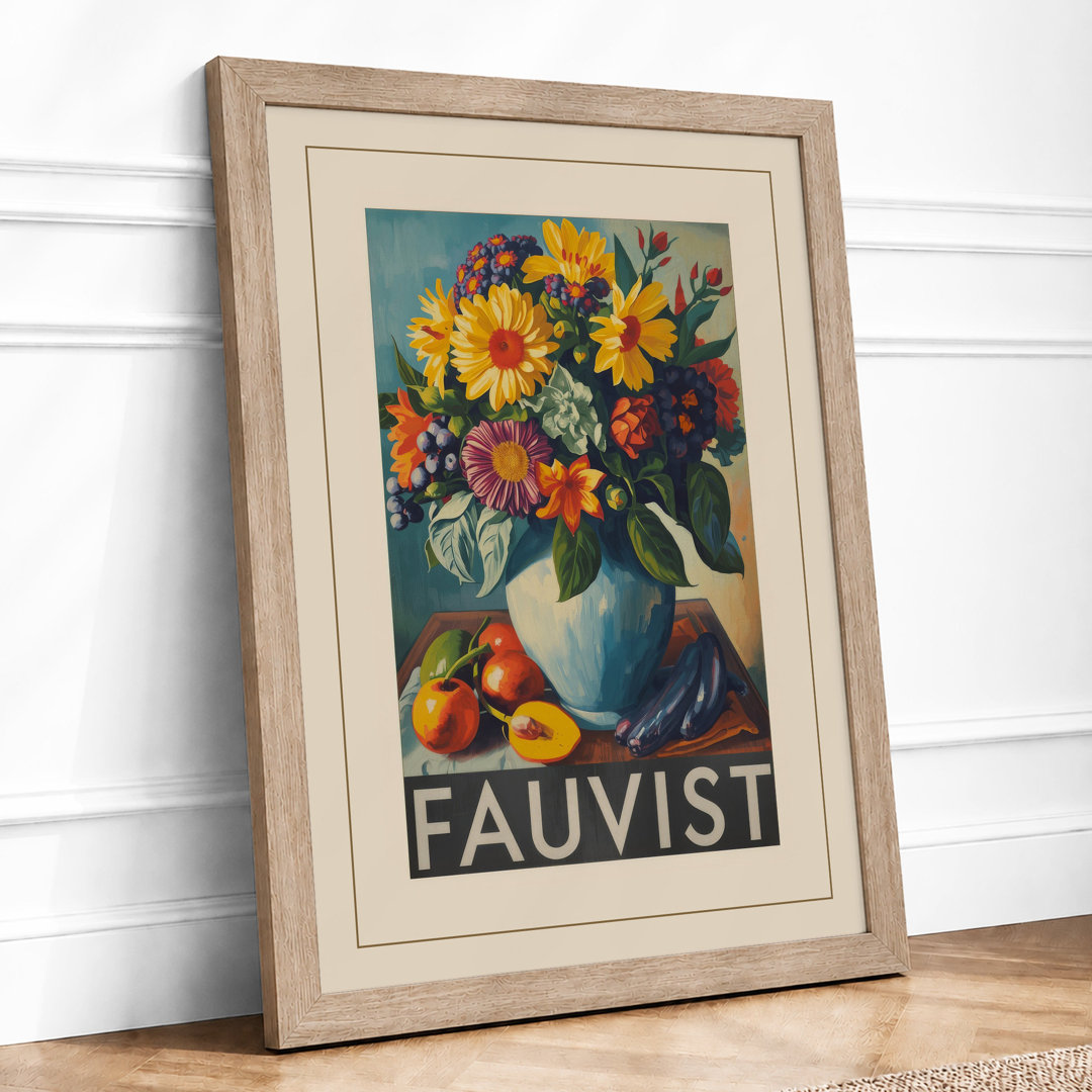 Fauvisti Floral Botanical Framed Art Print