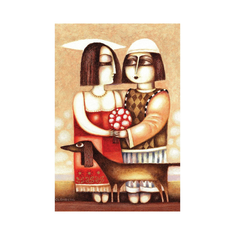 Date Of Lovers by Art Mirano - Wrapped Canvas Print, 30.48cm H x 20.32cm W x 1.905cm D