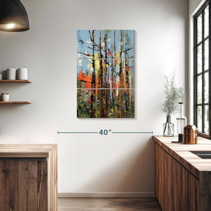 Avery Eclectic Forest, 38" H x 24" W