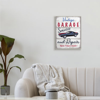 «Vintage Garage Service» par Elizabeth Tyndall - Art textuel