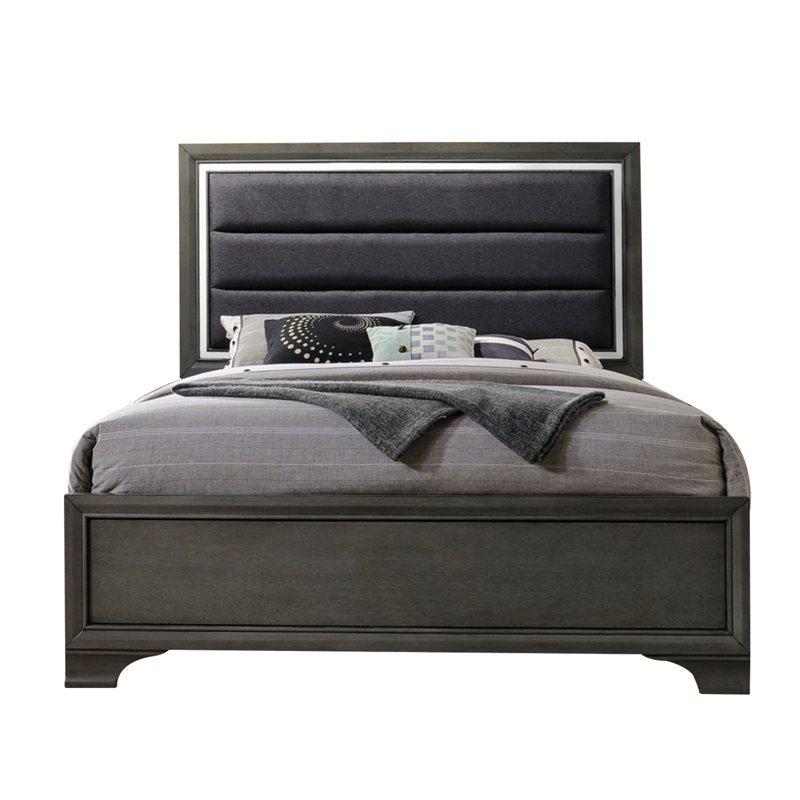 Harrel Vegan Leather Standard Bed, Queen