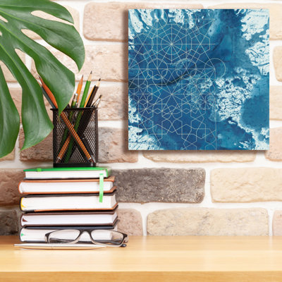 Epic Graffiti 'Crystalline 4'  by Chariklia Zarris Canvas Wall Art, 12" x 12"