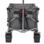 PORTABLE Chariot pliable 400L, chariot pliable, chariot de plage avec grandes roues, chariot pliable robuste 450LB, chariot de grande capacité pour le camping, les sports, le jardin, le baseball