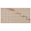 Classico Carrara 6" x 3" Matte Ceramic Bullnose Tile Trim in White/Gray
