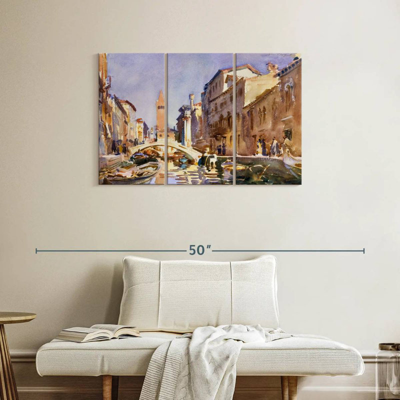 Rorry Venetian Canal 1913, 24" H x 38" W