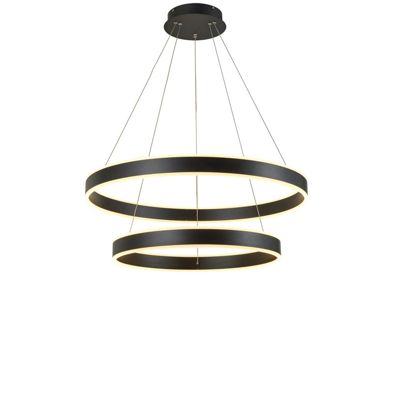 Lustre de vestibule noir Emeri Thumprints, Noir