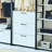 White Metal Frame Walk In Closet - Extra Deep Storage Options, To Water & Heat, Stain Scratch , E0 Graded Board White, Frame, Storage, Rustproof, Heat ,