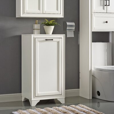 Andover Mills™ Jesse Wood Cabinet Laundry Hamper & Reviews | Wayfair