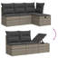 Grand canapé modulaire en rotin PE Vidaxl
