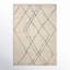 Kismet Geometric Machine Made Power Loom Polyester Area Rug in Ivory/Charcoal-78565250