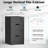 15'' Wide 2 Drawer Metal Vertical Storage File Cabinet with Lock-720055551