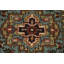 Tapis décoratif en laine bleu clair 3 x 5