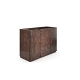 Continental Contemporary Sideboard with Smoked Glass